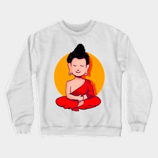 Cute design of Buddha. Crewneck Sweatshirt